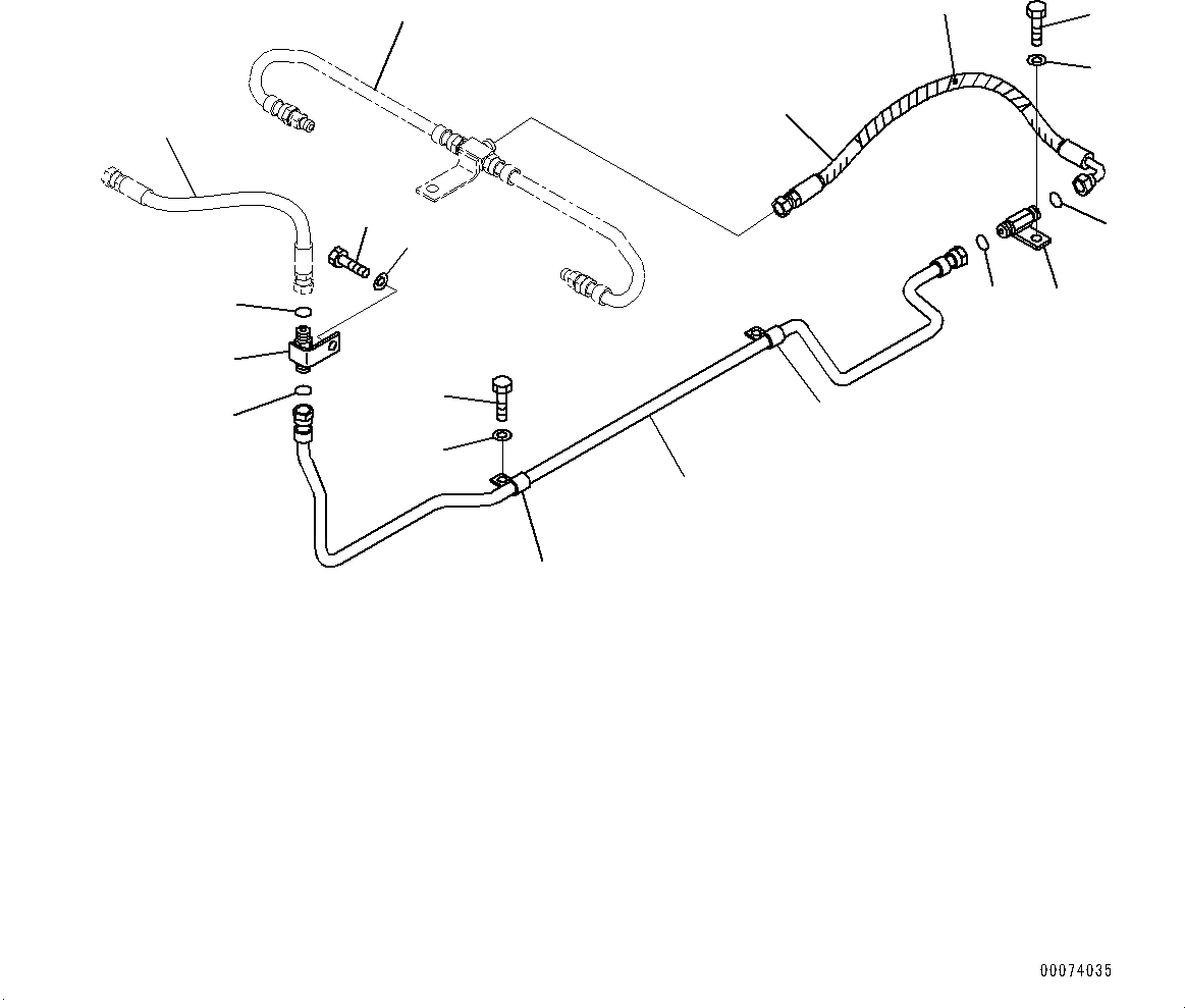 Схема запчастей Komatsu WA320PZ-6 - УПРАВЛ-Е ТОРМОЗОМ, ЗАДН. ТОРМОЗНАЯ ГИДРОЛИНИЯ (№7-) УПРАВЛ-Е ТОРМОЗОМ