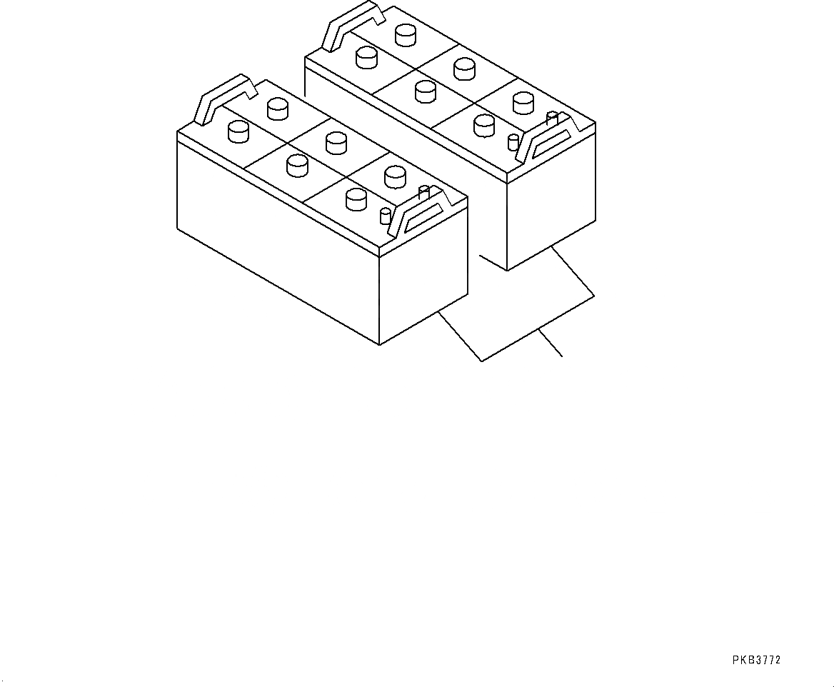 Схема запчастей Komatsu D85PX-15E0 - АККУМУЛЯТОР (№9-) АККУМУЛЯТОР, С ВЫСОК. ЕМК. BATTERIES