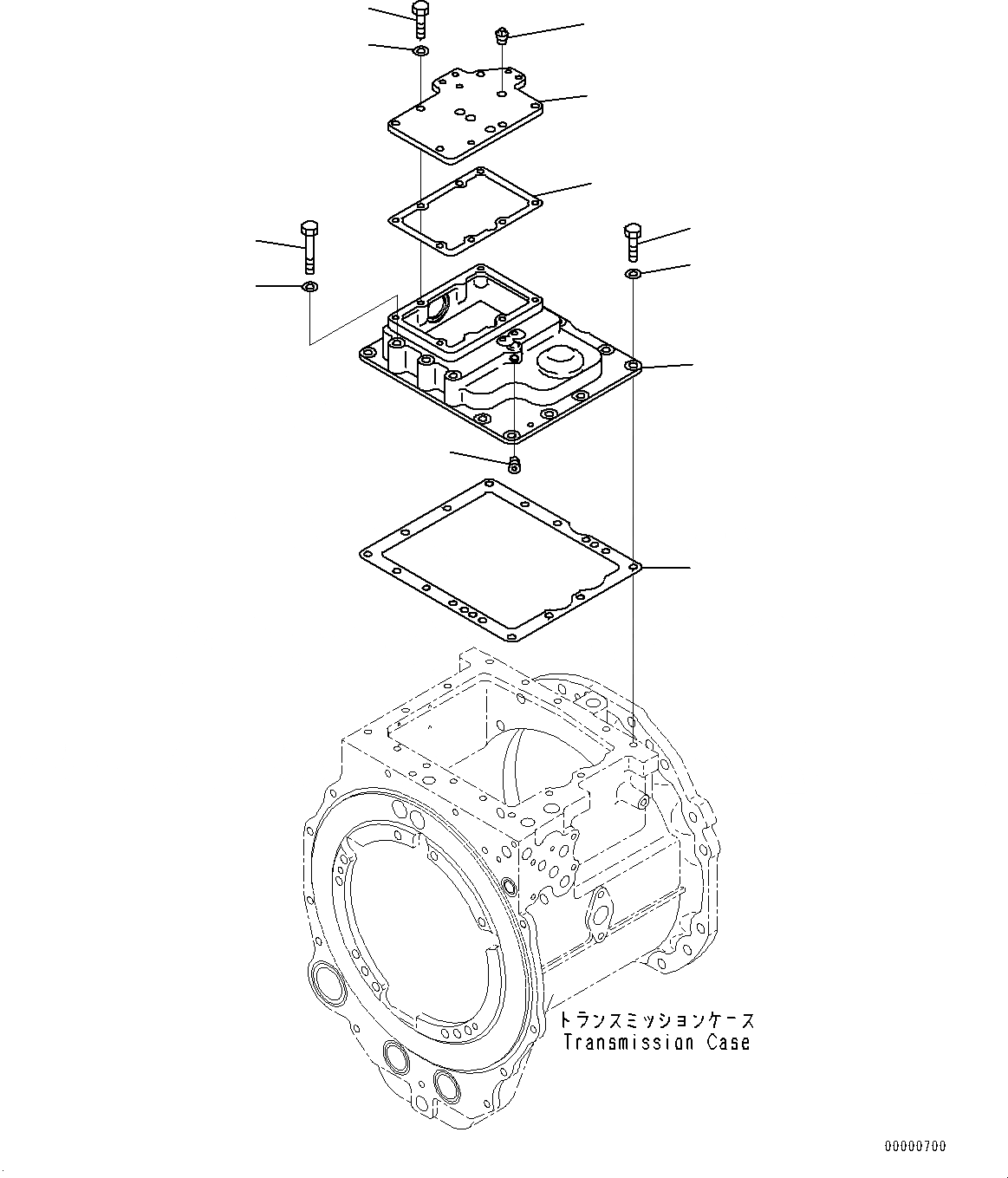 Схема запчастей Komatsu D85PX-15E0 - СИЛОВАЯ ПЕРЕДАЧА, КЛАПАН КРЫШКА(№9-) СИЛОВАЯ ПЕРЕДАЧА, ДЛЯ ДВИГАТЕЛЬ С ПОДОГРЕВАТЕЛЬ ХЛАДАГЕНТА