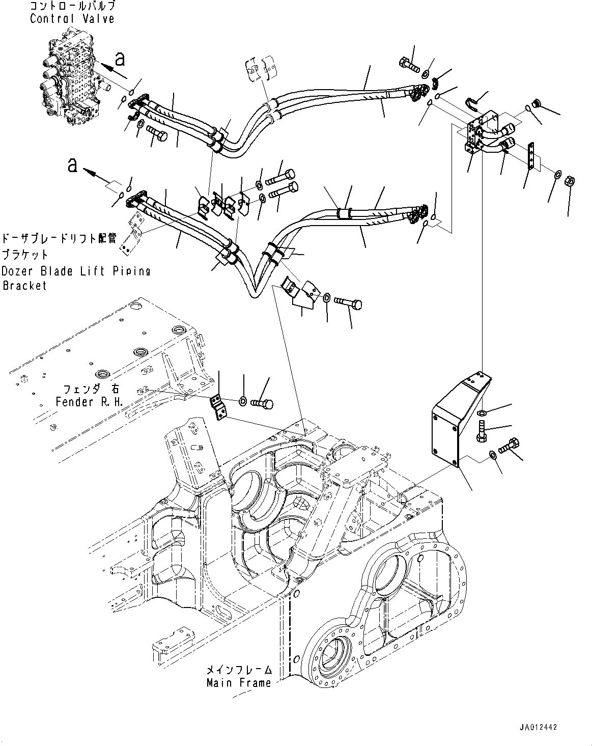Схема запчастей Komatsu D85PX-15E0 - ГИДРОЛИНИЯ РЫХЛИТЕЛЯ, (№9-) ГИДРОЛИНИЯ РЫХЛИТЕЛЯ, PROVISION ДЛЯ СКРЕППЕРА
