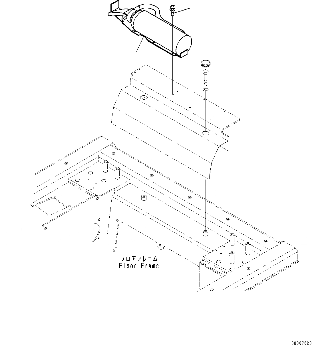 Схема запчастей Komatsu D85EX-15E0 - ОГНЕТУШИТЕЛЬ (№9-) ОГНЕТУШИТЕЛЬ, ПОРТУГАЛ.