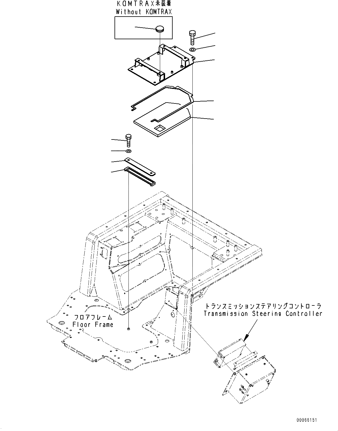 Схема запчастей Komatsu D85EX-15E0 - ПОКРЫТИЕ НИЖН. ЧАСТИ КАБИНЫ, ОСНОВН. КОНСТРУКЦИЯ ВНУТР. ПОКРЫТИЕ (/) (№9-) ПОКРЫТИЕ НИЖН. ЧАСТИ КАБИНЫ, БЕЗ КАБИНЫ