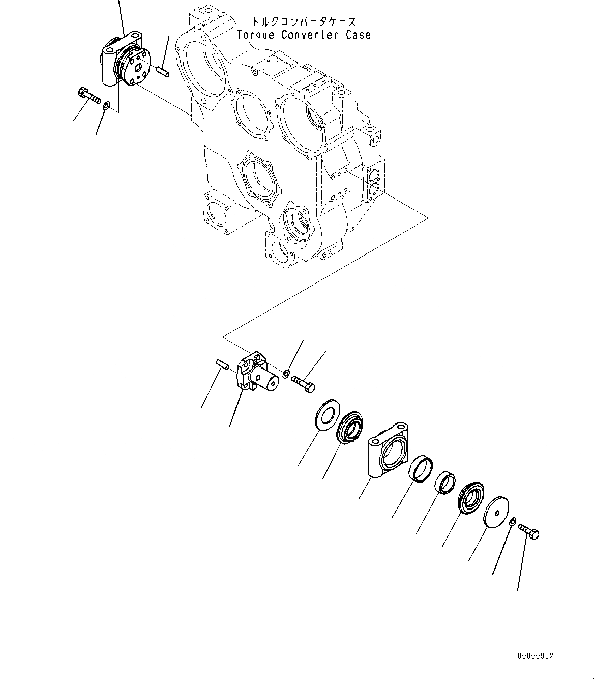 Схема запчастей Komatsu D85EX-15E0 - СИЛОВАЯ ПЕРЕДАЧА, ЭЛЕМЕНТЫ КРЕПЛЕНИЯ (№9-) СИЛОВАЯ ПЕРЕДАЧА, ДЛЯ ДВИГАТЕЛЬ С ПОДОГРЕВАТЕЛЬ ХЛАДАГЕНТА