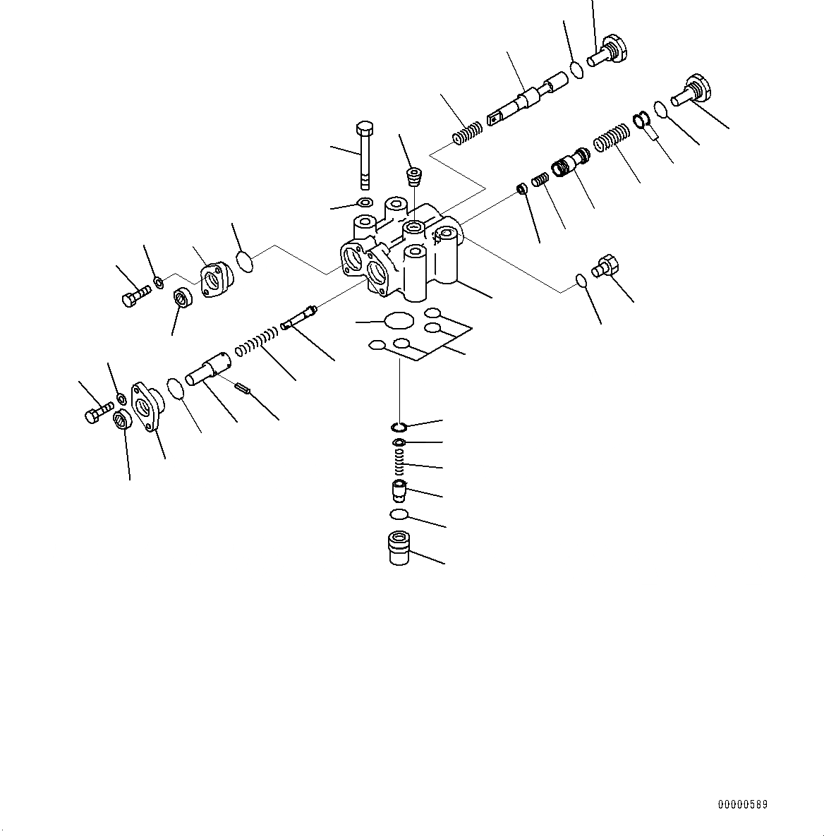 Схема запчастей Komatsu D85EX-15E0 - СИЛОВАЯ ПЕРЕДАЧА, КЛАПАН РУЛЕВОГО УПРАВЛЕНИЯ (№9-) СИЛОВАЯ ПЕРЕДАЧА, ДЛЯ ДВИГАТЕЛЬ С ПОДОГРЕВАТЕЛЬ ХЛАДАГЕНТА