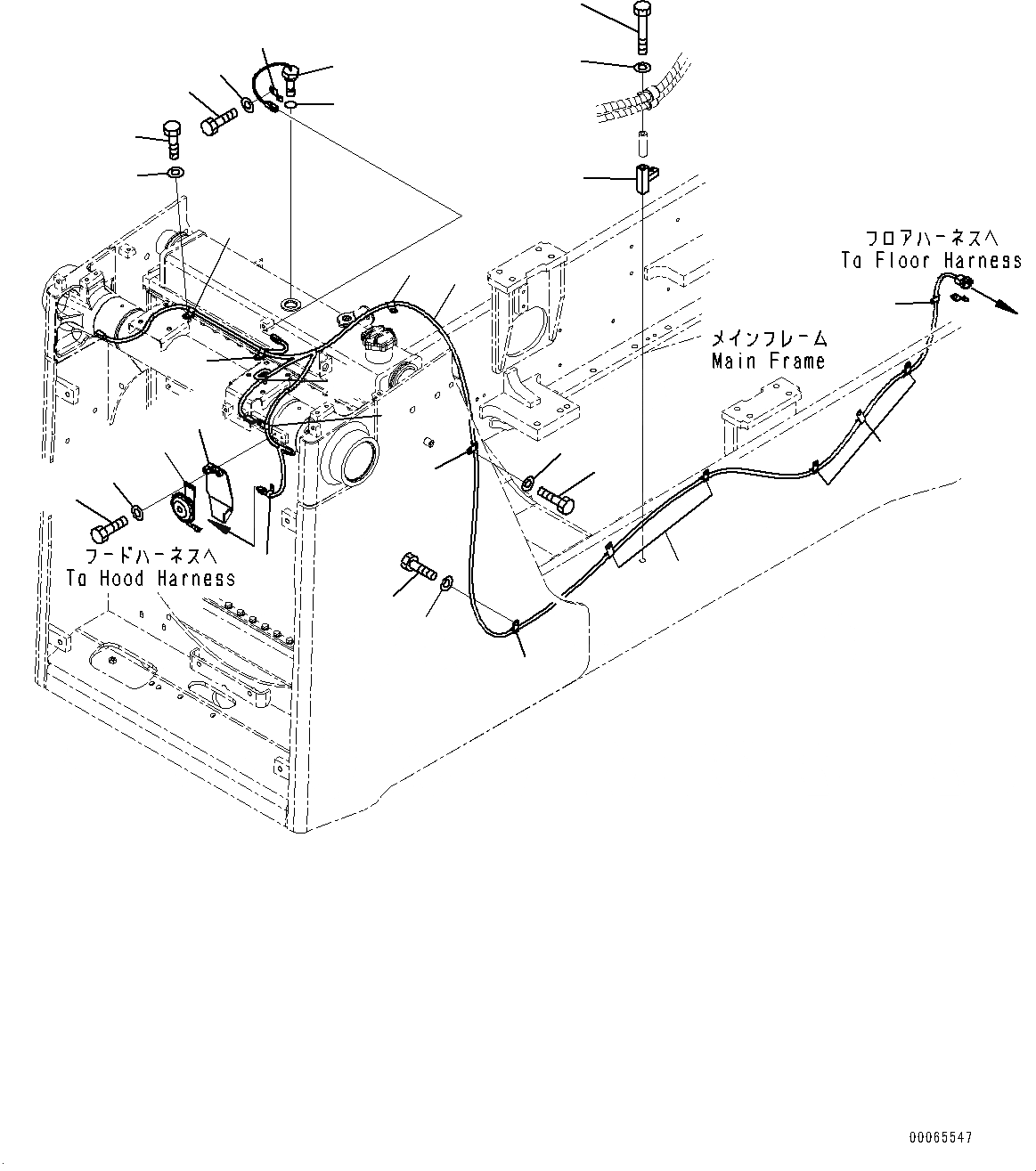 Схема запчастей Komatsu D85EX-15E0 - ЗАЩИТА РАДИАТОРА, ПРОВОДКА И КОРПУС (№9-) ЗАЩИТА РАДИАТОРА, БЕЗ РАДИАТОР КРЫШКА ПРОТЕКТОР