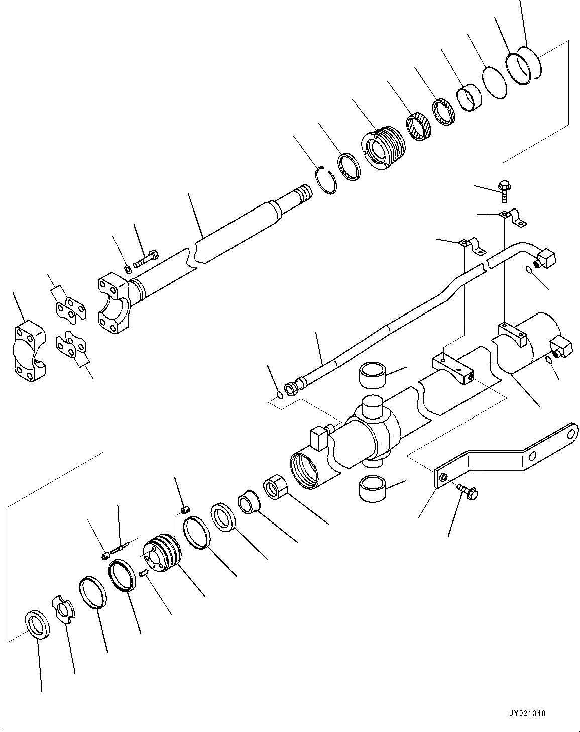 Схема запчастей Komatsu D85EX-15E0 - DOZER ЦИЛИНДР ПОДЪЕМА ОТВАЛА, ЛЕВ. (№9-97) DOZER ЦИЛИНДР ПОДЪЕМА ОТВАЛА