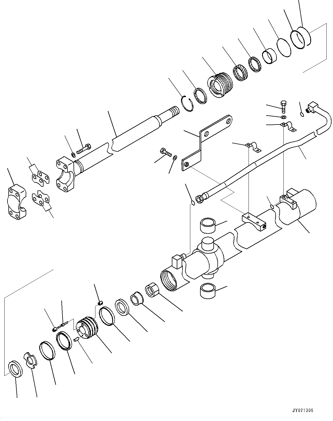Схема запчастей Komatsu D85EX-15E0 - DOZER ЦИЛИНДР ПОДЪЕМА ОТВАЛА, ПРАВ. (№98-) DOZER ЦИЛИНДР ПОДЪЕМА ОТВАЛА