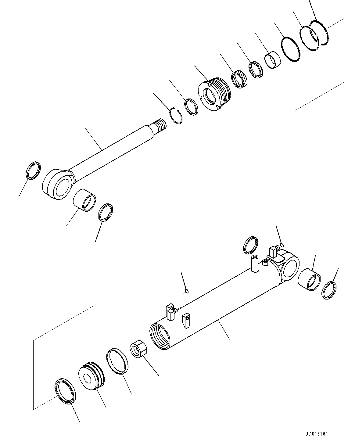 Схема запчастей Komatsu D85EX-15E0 - DOZER ЦИЛИНДР ПЕРЕКОСА ОТВАЛА (№9-) DOZER ЦИЛИНДР ПЕРЕКОСА ОТВАЛА, ДЛЯ TОБОД КОЛЕСАMING DOZER