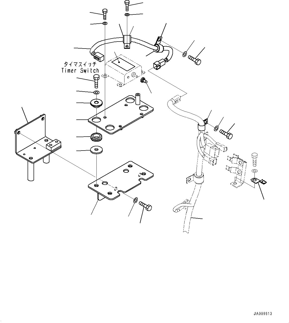 Схема запчастей Komatsu D85EX-15R - ЭЛЕКТРИЧ. ПРОВОДКА, ПЕРЕКЛЮЧАТЕЛЬ (№-) ЭЛЕКТРИЧ. ПРОВОДКА, БЕЗ ПОДДОН ДВИГ-ЛЯ И ПОДОГРЕВАТЕЛЬ ХЛАДАГЕНТА