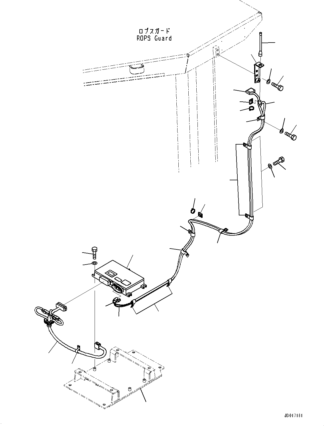 Схема запчастей Komatsu D85EX-15R - KOMTRAX КОНТРОЛЛЕР (№-) KOMTRAX КОНТРОЛЛЕР, БЕЗ КАБИНЫ