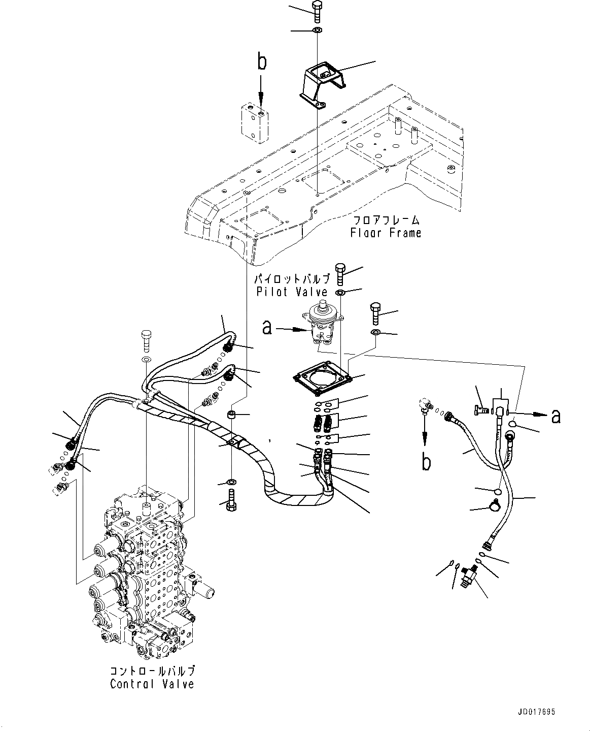 Схема запчастей Komatsu D85EX-15R - ОСНОВН. КОНСТРУКЦИЯ, РЫЧАГ УПРАВЛЕНИЯ РАБОЧИМ ОБОРУДОВАНИЕМ (/) (№-) ОСНОВН. КОНСТРУКЦИЯ, С РЕГУЛИР. МНОГОСТОЕЧН. РЫХЛИТ.