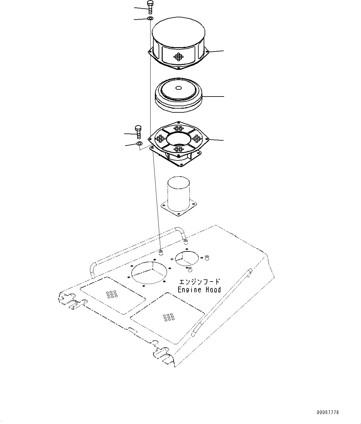 Схема запчастей Komatsu D85EX-15R - ПРЕФИЛЬТР (№-) ПРЕФИЛЬТР, ДЛЯ КАБИНЫ С ВЕРХН. ЗАЩИТА