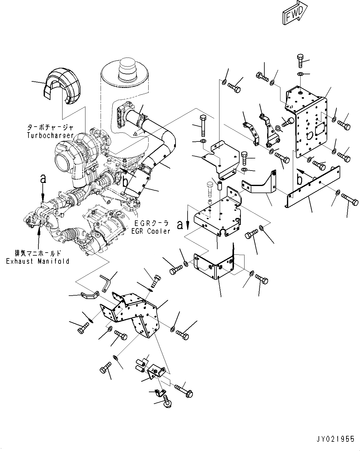 Схема запчастей Komatsu SAA6D125E-5C - ТЕРМОЗАЩИТА (№7-) ТЕРМОЗАЩИТА