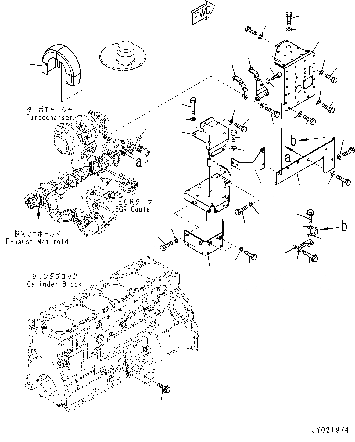 Схема запчастей Komatsu SAA6D125E-5CR - ТЕРМОЗАЩИТА (№89-) ТЕРМОЗАЩИТА