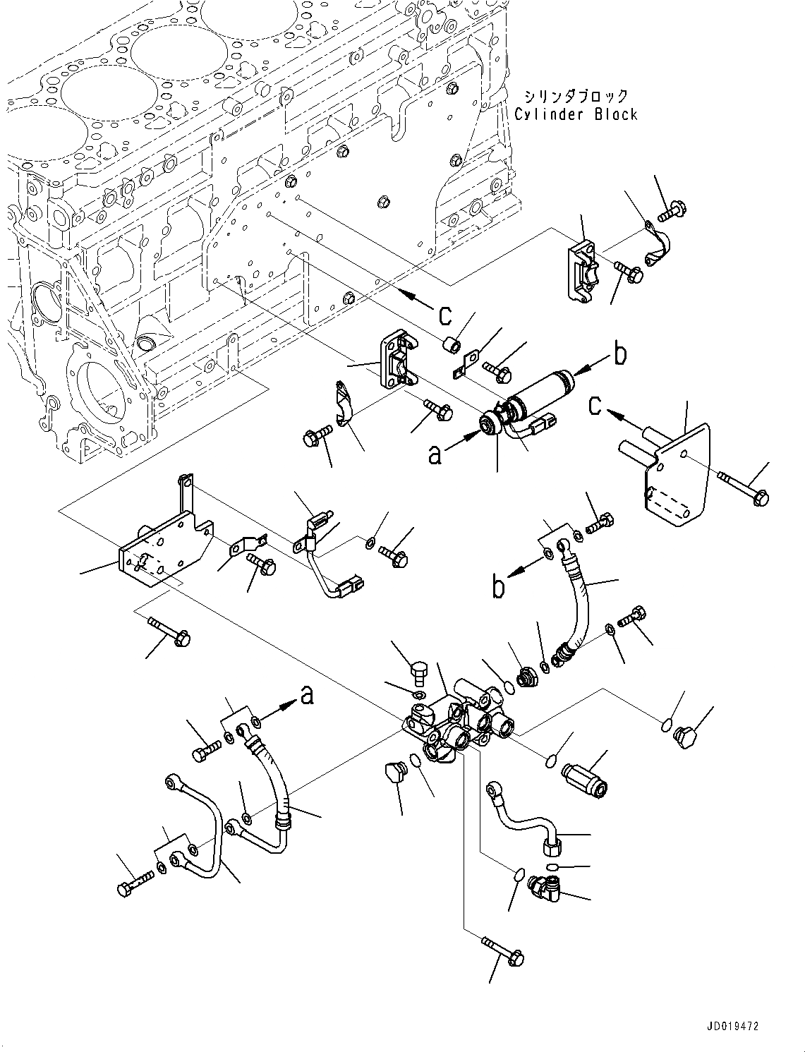 Схема запчастей Komatsu SAA6D125E-5CR - ТОПЛИВН. ФИЛЬТР., ТОПЛИВН. PОБОД КОЛЕСАING НАСОС ПЕРЕКЛЮЧАТЕЛЬ (№89-) ТОПЛИВН. ФИЛЬТР.