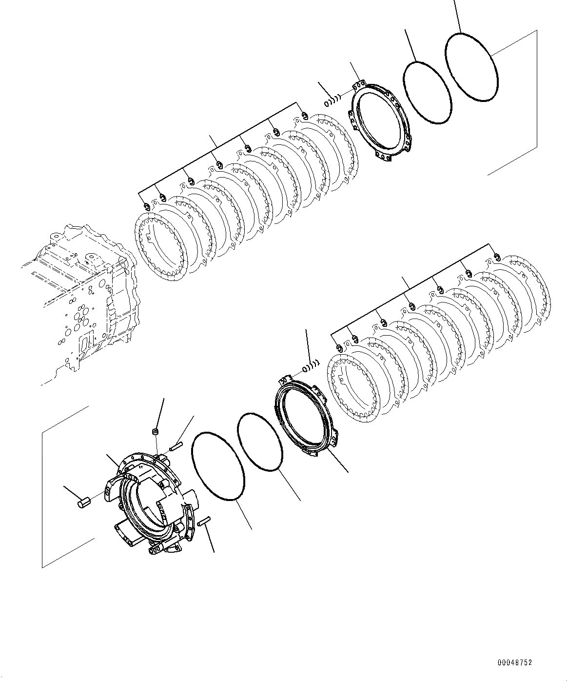Схема запчастей Komatsu WA500-6 - ГИДРОТРАНСФОРМАТОР И ТРАНСМИССИЯ, ПЕРЕД. И КОЖУХ РЕВЕРСА ГИДРОТРАНСФОРМАТОР И ТРАНСМИССИЯ, БЛОКИР.UP ТИП, С ЭКСТРЕНН. УПРАВЛ., АВТОМАТИЧ. УПРАВЛ-Е ТИП