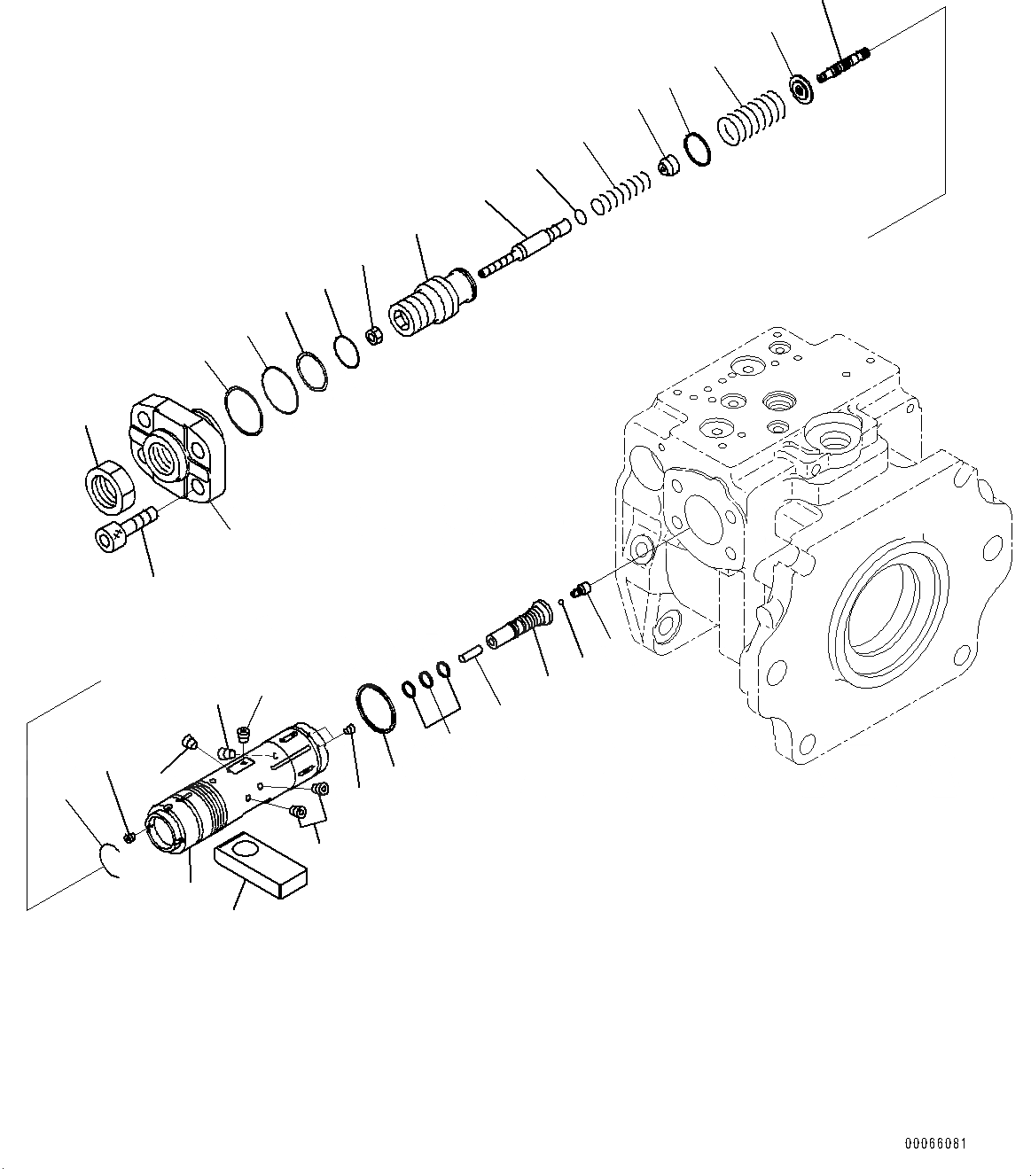 Схема запчастей Komatsu WA500-6 - ГИДР. НАСОС., ПОГРУЗ. НАСОС (/8) (№79-) ГИДР. НАСОС., БЕЗ ТОРМОЗ. МАСЛ. СИСТЕМА ОХЛАЖДЕНИЯ