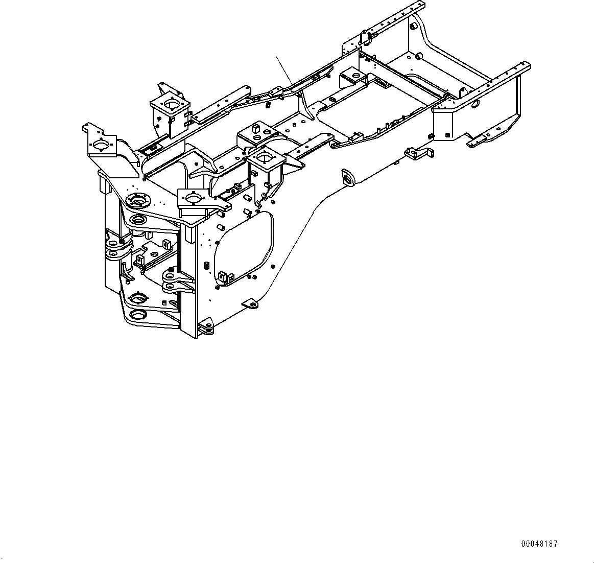 Схема запчастей Komatsu WA500-6 - ЗАДН. РАМА (№79-) ЗАДН. РАМА, С ТОРМОЗ. МАСЛ. СИСТЕМА ОХЛАЖДЕНИЯ