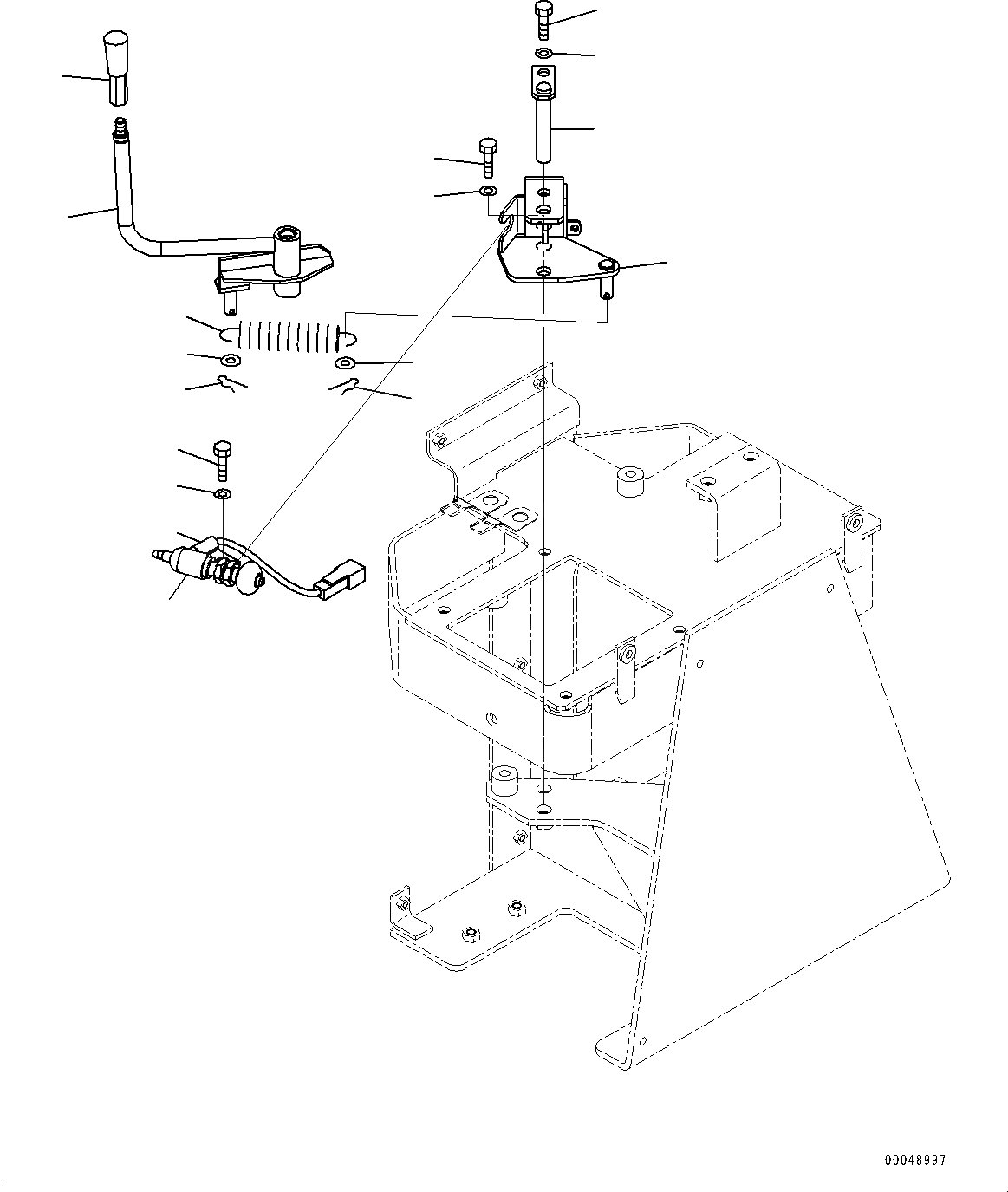 Схема запчастей Komatsu WA500-6 - УПРАВЛЕНИЕ ПОГРУЗКОЙ БЛОК, РЫЧАГ БЛОКИРОВКИ РАБОЧ. ОБОРУД. (№79-) УПРАВЛЕНИЕ ПОГРУЗКОЙ БЛОК, С 2-Х СЕКЦИОНН. УПРАВЛЯЮЩ. КЛАПАН, ПЕРЕД. РЕВЕРС ПЕРЕКЛЮЧАТЕЛЬ