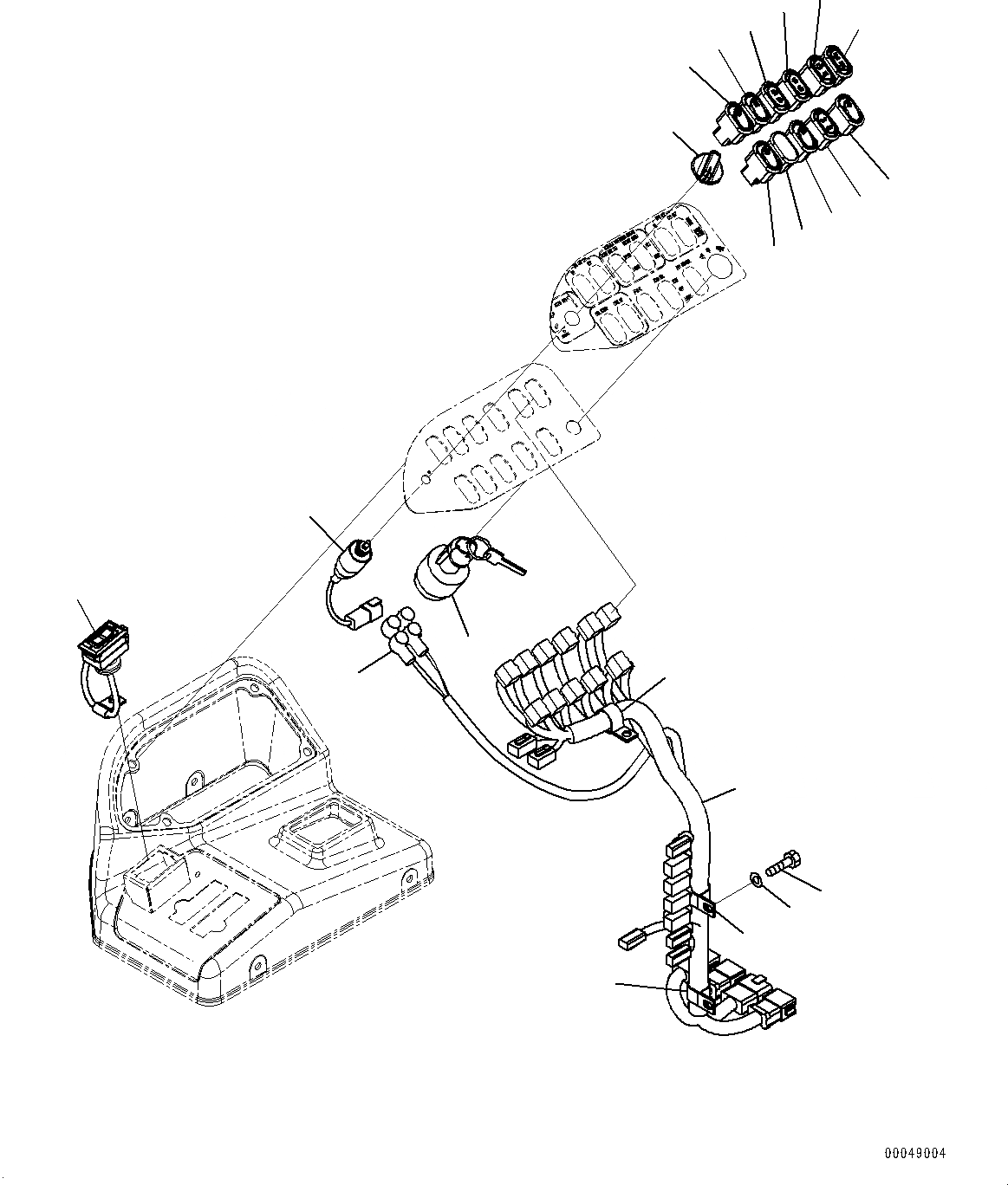 Схема запчастей Komatsu WA500-6 - УПРАВЛЕНИЕ ПОГРУЗКОЙ БЛОК, ПЕРЕКЛЮЧАТЕЛЬ (№79-97) УПРАВЛЕНИЕ ПОГРУЗКОЙ БЛОК, С 2-Х СЕКЦИОНН. УПРАВЛЯЮЩ. КЛАПАН, ПЕРЕД. РЕВЕРС ПЕРЕКЛЮЧАТЕЛЬ