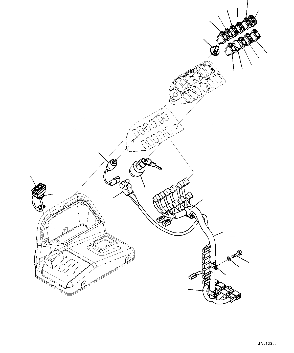 Схема запчастей Komatsu WA500-6 - УПРАВЛЕНИЕ ПОГРУЗКОЙ БЛОК, ПЕРЕКЛЮЧАТЕЛЬ (№98-) УПРАВЛЕНИЕ ПОГРУЗКОЙ БЛОК, С 2-Х СЕКЦИОНН. УПРАВЛЯЮЩ. КЛАПАН, ПЕРЕД. РЕВЕРС ПЕРЕКЛЮЧАТЕЛЬ