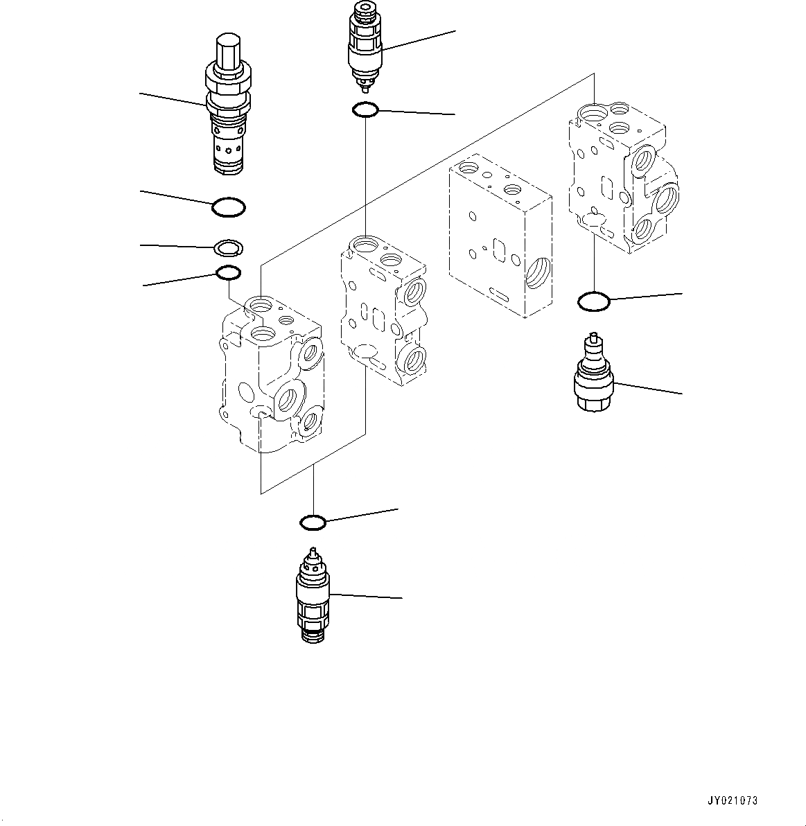 Схема запчастей Komatsu WA150PZ-6 - ГИДРАВЛ УПРАВЛЯЮЩ. КЛАПАН, -КЛАПАН (/) (№8-) ГИДРАВЛ УПРАВЛЯЮЩ. КЛАПАН