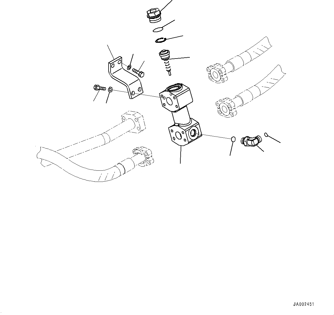 Схема запчастей Komatsu WA150PZ-6 - ГИДРАВЛ УПРАВЛЯЮЩ. КЛАПАН, BYPASS КЛАПАН (№8-) ГИДРАВЛ УПРАВЛЯЮЩ. КЛАПАН