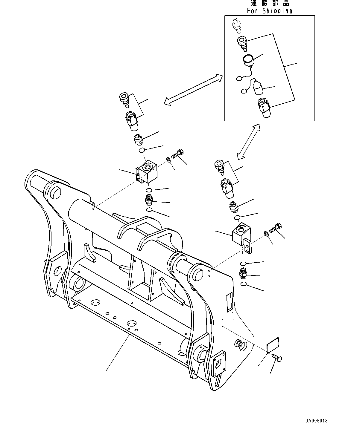 Схема запчастей Komatsu WA150PZ-6 - MULTI-COUPLER, РАМА (№8-) MULTI-COUPLER