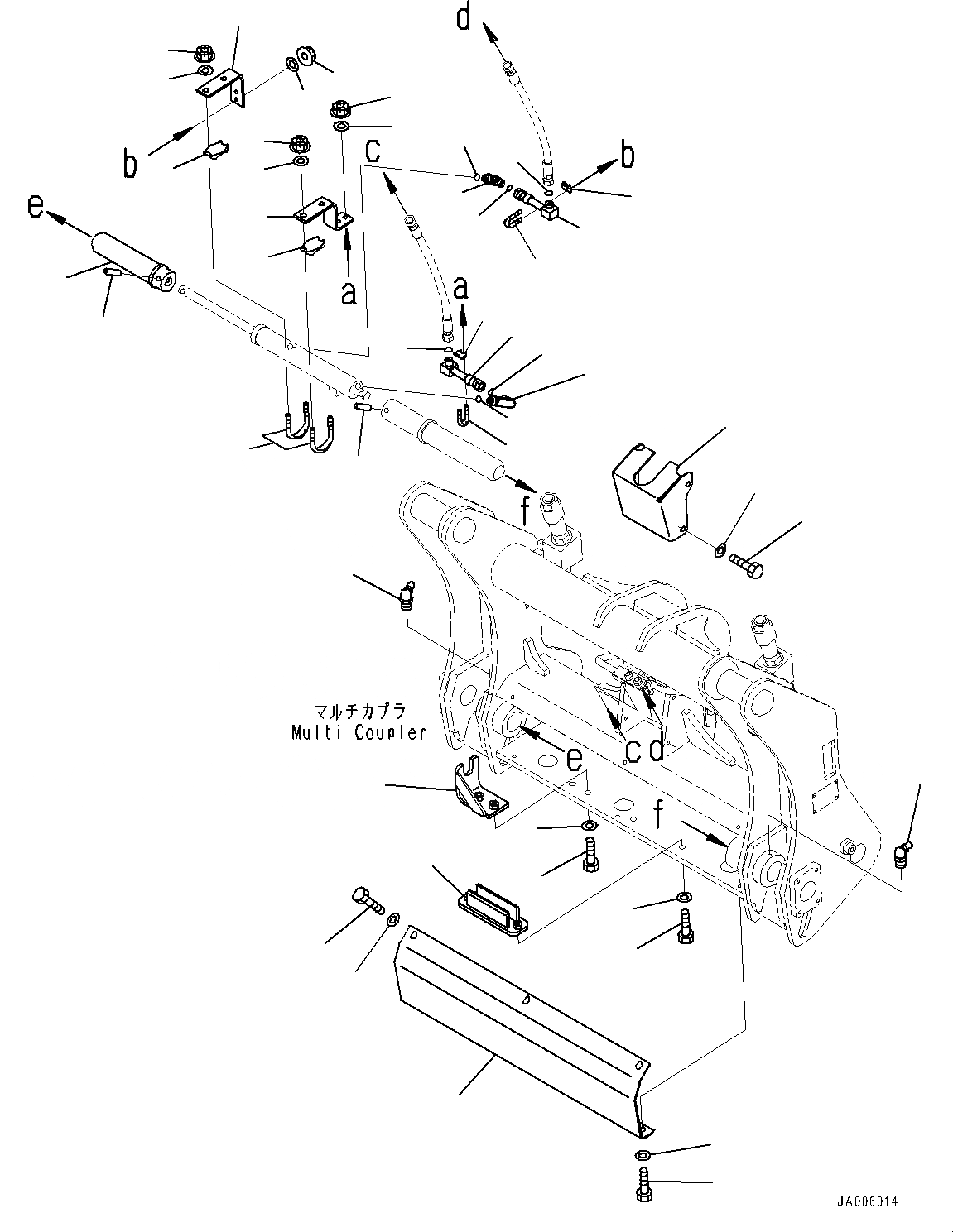 Схема запчастей Komatsu WA150PZ-6 - MULTI-COUPLER, MULTI-COUPLER БЛОКИР. ЦИЛИНДР (/) (№8-) MULTI-COUPLER