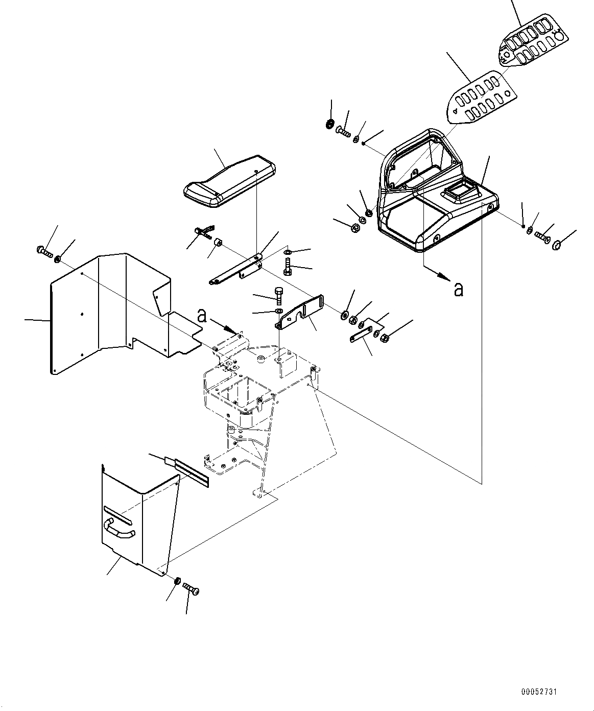 Схема запчастей Komatsu WA500-6 - УПРАВЛЕНИЕ ПОГРУЗКОЙ БЛОК, КРЫШКАAND ПОДЛОКОТНИК (№79-) УПРАВЛЕНИЕ ПОГРУЗКОЙ БЛОК, С 2-Х СЕКЦИОНН. УПРАВЛЯЮЩ. КЛАПАН, PICTORIAL ТИП ПЛАСТИНА ПЕРЕКЛЮЧАТЕЛЬ ПАНЕЛЬ