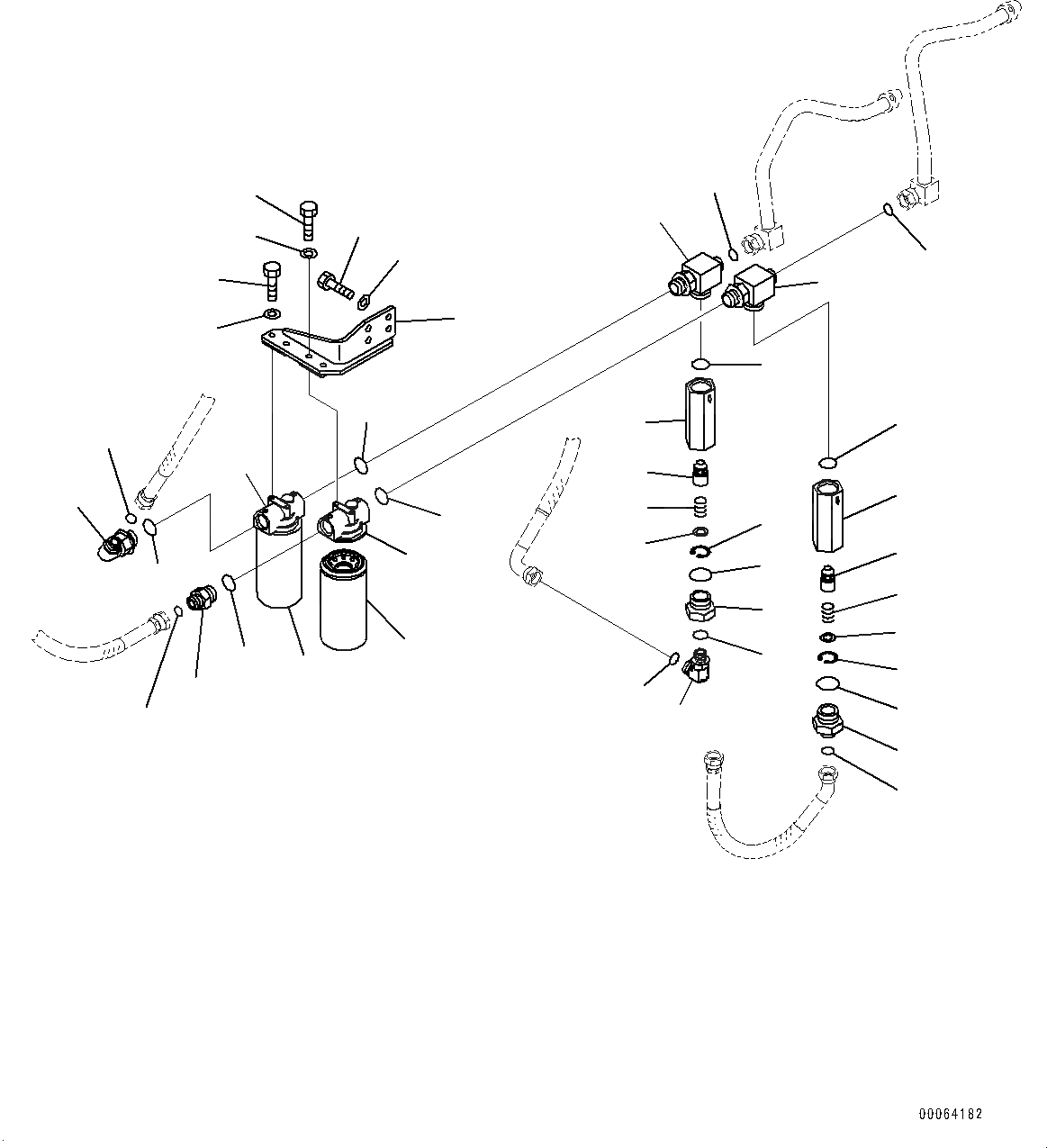 Схема запчастей Komatsu WA500-6 - ТОРМОЗНАЯ ГИДРОЛИНИЯ, ЛИНИЯ ОХЛАЖДЕНИЯ, ЗАДН., ФИЛЬТР. (№79-) ТОРМОЗНАЯ ГИДРОЛИНИЯ, С ТОРМОЗ. МАСЛ. СИСТЕМА ОХЛАЖДЕНИЯ