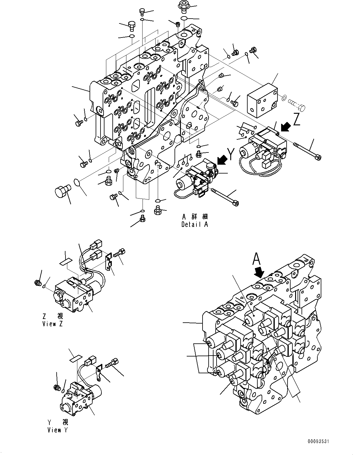 Схема запчастей Komatsu WA500-6 - ГИДРОТРАНСФОРМАТОР И ТРАНСМИССИЯ, УПРАВЛЯЮЩ. КЛАПАН (№79-) ГИДРОТРАНСФОРМАТОР И ТРАНСМИССИЯ, БЛОКИР.UP ТИП, С ЭКСТРЕНН. УПРАВЛ., АВТОМАТИЧ. УПРАВЛ-Е ТИП