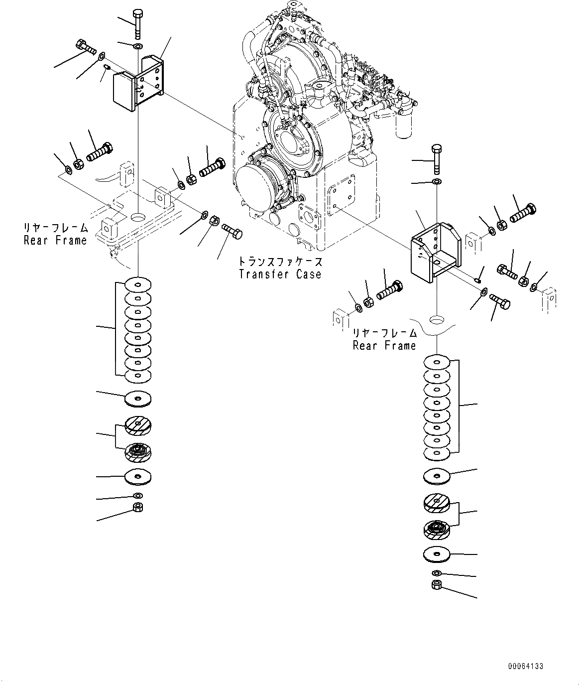 Схема запчастей Komatsu WA500-6 - КРЕПЛЕНИЕ ТРАНСМИССИИ И ГИДРОТРАНСФОРМАТОРА(№79-) ГИДРОТРАНСФОРМАТОР И ТРАНСМИССИЯ КРЕПЛЕНИЕ, С ТОРМОЗ. МАСЛ. СИСТЕМА ОХЛАЖДЕНИЯ