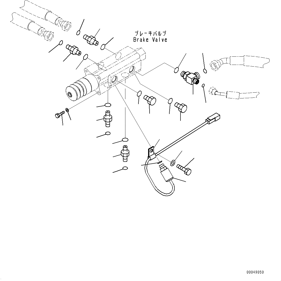 Схема запчастей Komatsu WA500-6 - КАБИНА ROPS, ТОРМОЗНОЙ КЛАПАН КРЕПЛЕНИЕ (№79-) КАБИНА ROPS, MONOCOQUE ТИП, BOTH РАМА ОКНА, С ECSS, КОНДИЦ. ВОЗДУХА, KOMTRAX