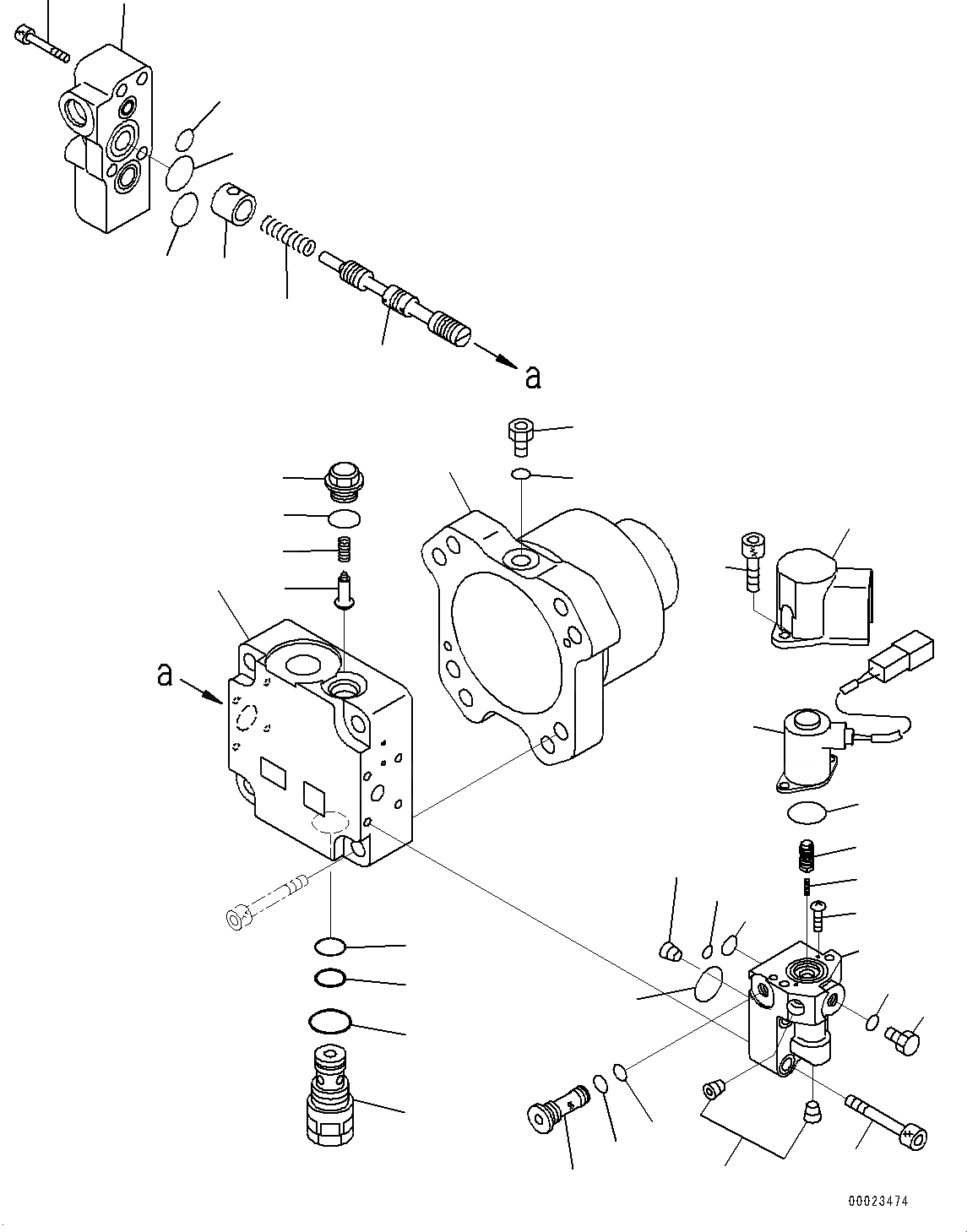 Схема запчастей Komatsu WA500-6 - ДВЕРЦЫ КАПОТА, ВНУТР. ЧАСТИ, МОТОР ВЕНТИЛЯТОРА (/) (№79-) ДВЕРЦЫ КАПОТА, С ЭКСТРЕНН. УПРАВЛ., АВТОМАТИЧ. УПРАВЛ-Е ТИП