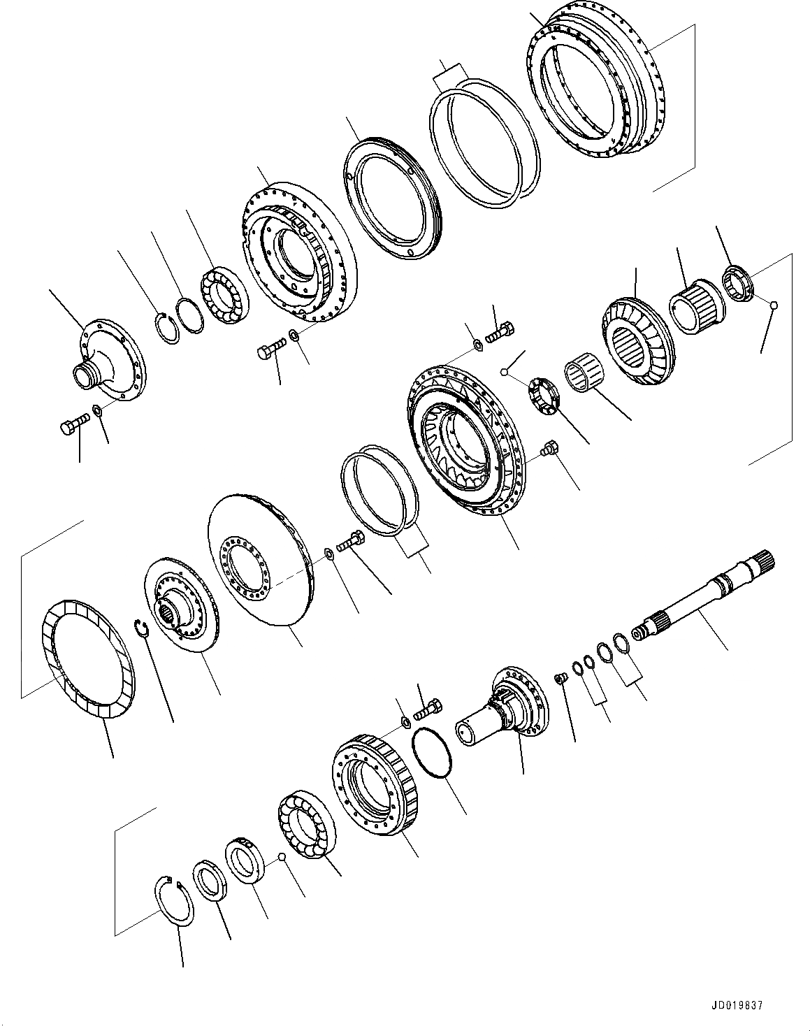 Схема запчастей Komatsu WA500-6R - ГИДРОТРАНСФОРМАТОР И ТРАНСМИССИЯ, ВХОДН. ВАЛ И КОРПУС ПРИВОДА ГИДРОТРАНСФОРМАТОР И ТРАНСМИССИЯ, БЛОКИР.UP ТИП, БЕЗ ЭКСТРЕНН. РУЛЕВ. УПРАВЛЕНИЕ, АВТОМАТИЧ. УПРАВЛ-Е ТИП