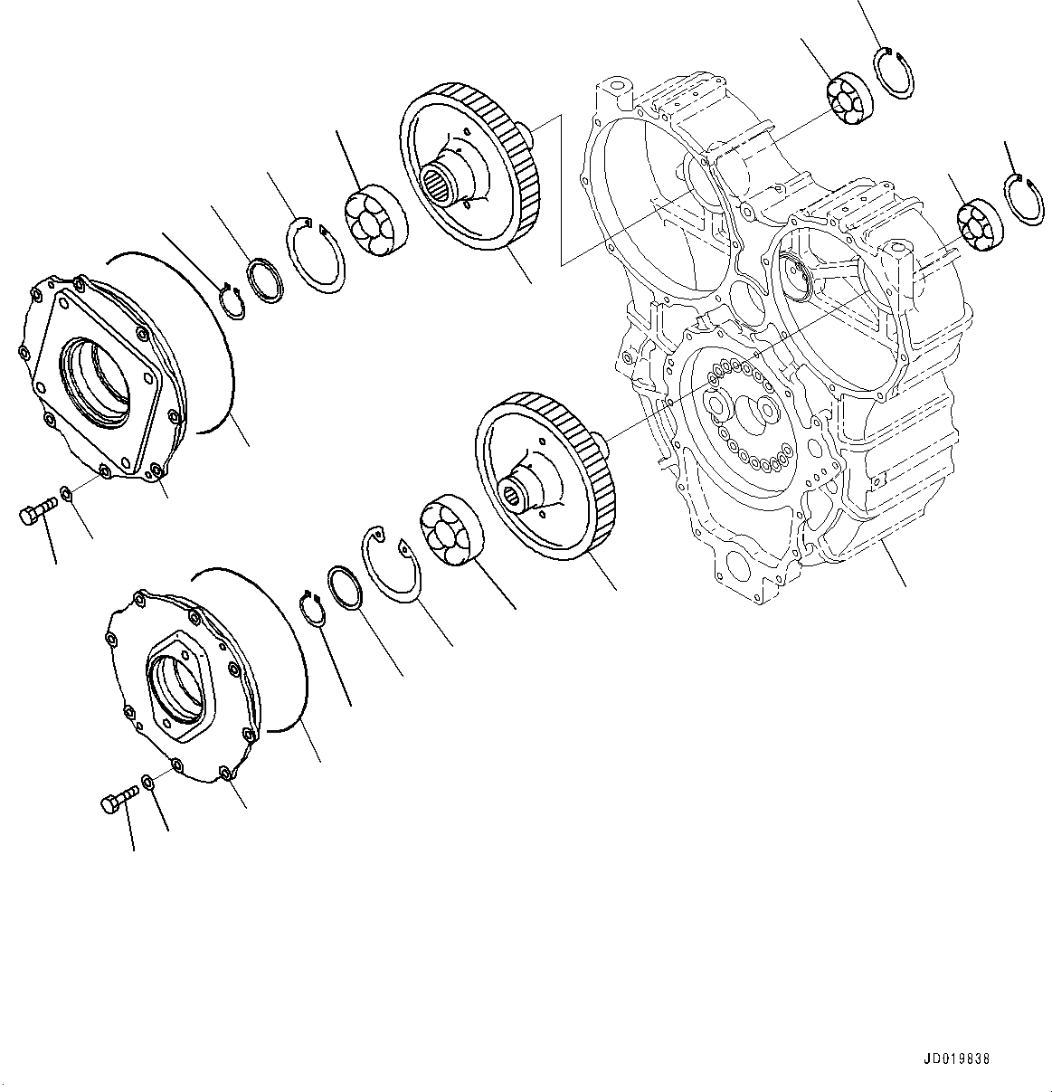 Схема запчастей Komatsu WA500-6R - ГИДРОТРАНСФОРМАТОР И ТРАНСМИССИЯ, PTO(МЕХ-М ОТБОРА МОЩНОСТИ) ПРИВОД (№-) ГИДРОТРАНСФОРМАТОР И ТРАНСМИССИЯ, С ЭКСТРЕНН. УПРАВЛ., АВТОМАТИЧ. УПРАВЛ-Е ТИП
