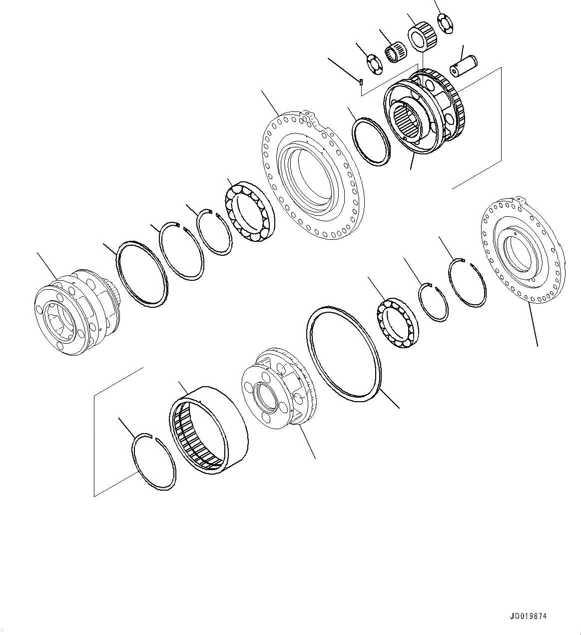 Схема запчастей Komatsu WA500-6R - ГИДРОТРАНСФОРМАТОР И ТРАНСМИССИЯ, ПЕРЕД. НЕСУЩИЙ ЭЛЕМЕНТ ГИДРОТРАНСФОРМАТОР И ТРАНСМИССИЯ, БЛОКИР.UP ТИП, БЕЗ ЭКСТРЕНН. РУЛЕВ. УПРАВЛЕНИЕ, АВТОМАТИЧ. УПРАВЛ-Е ТИП
