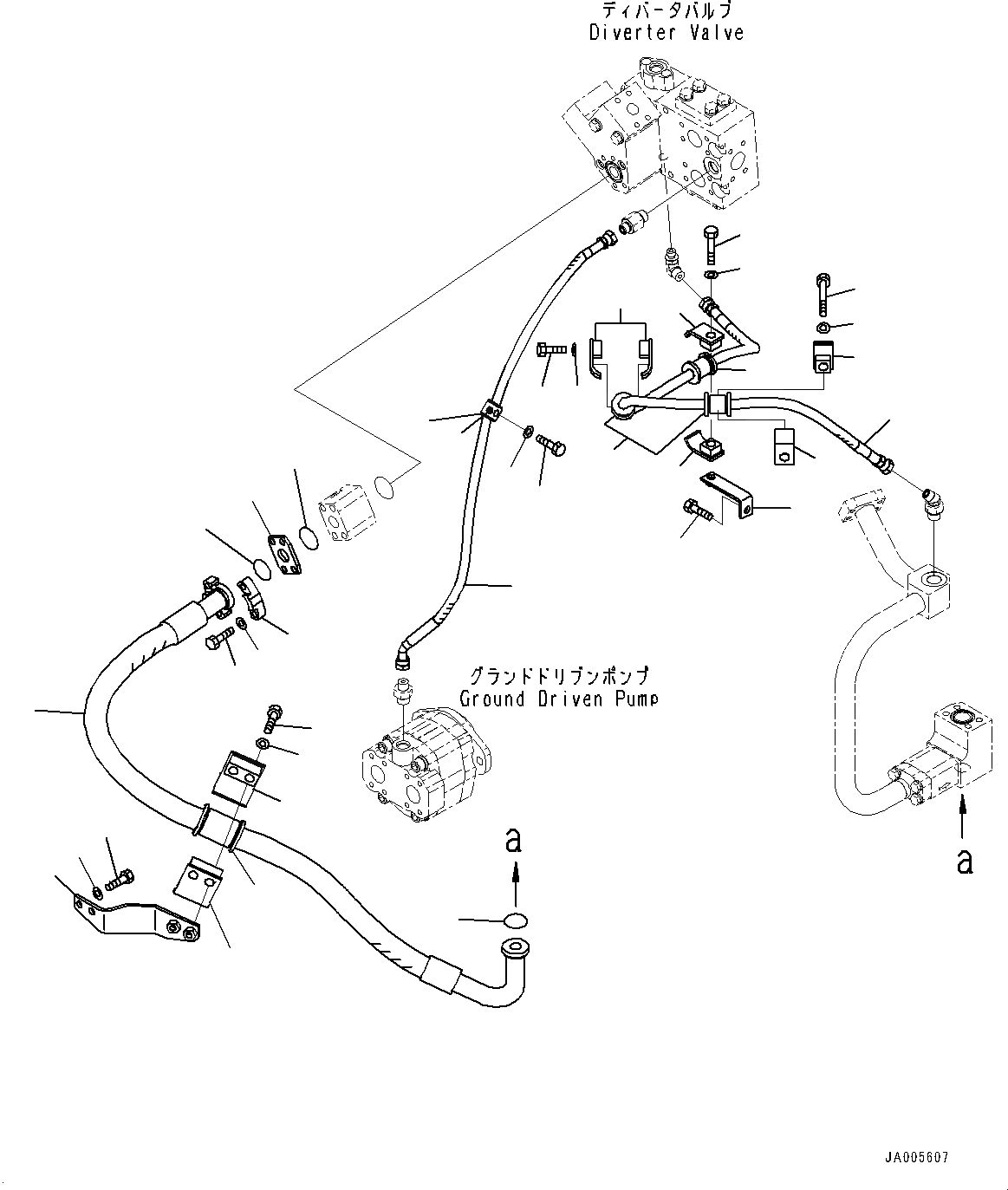 Схема запчастей Komatsu WA500-6R - ГИДРОТРАНСФОРМАТОР И ТРАНСМИССИЯ, ЭКСТРЕНН. НАСОС РУЛЕВ. УПРАВЛ-Я ТРУБЫ (/) (№-) ГИДРОТРАНСФОРМАТОР И ТРАНСМИССИЯ, С ЭКСТРЕНН. УПРАВЛ., АВТОМАТИЧ. УПРАВЛ-Е ТИП