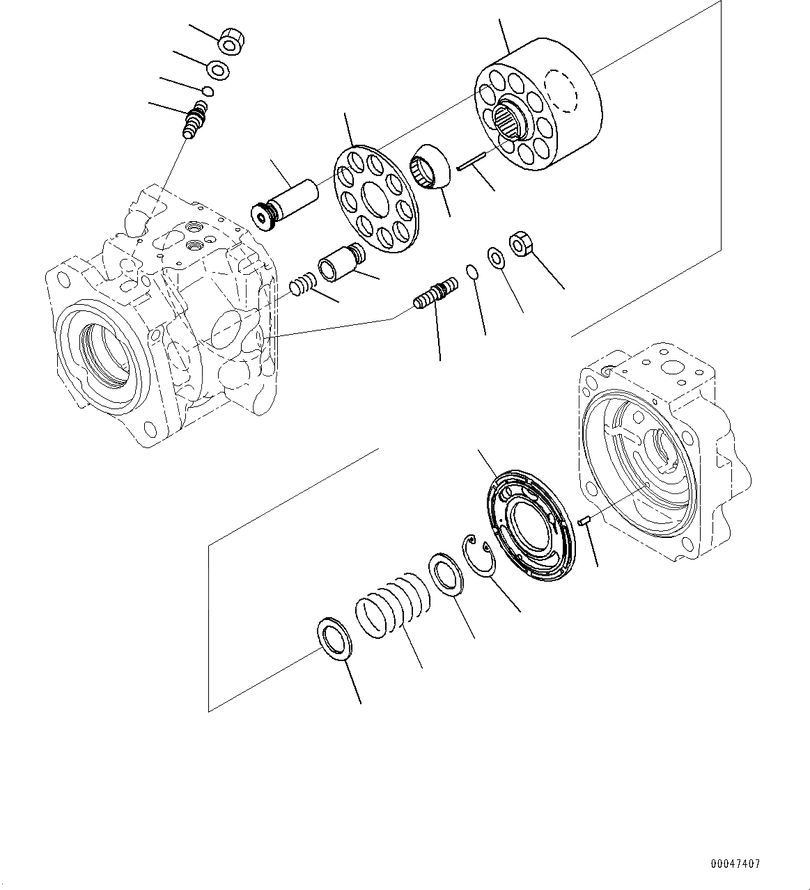 Схема запчастей Komatsu WA500-6R - ГИДР. НАСОС., НАСОС РУЛЕВ. УПРАВЛ-Я (/) (№-) ГИДР. НАСОС., С ТОРМОЗ. МАСЛ. СИСТЕМА ОХЛАЖДЕНИЯ