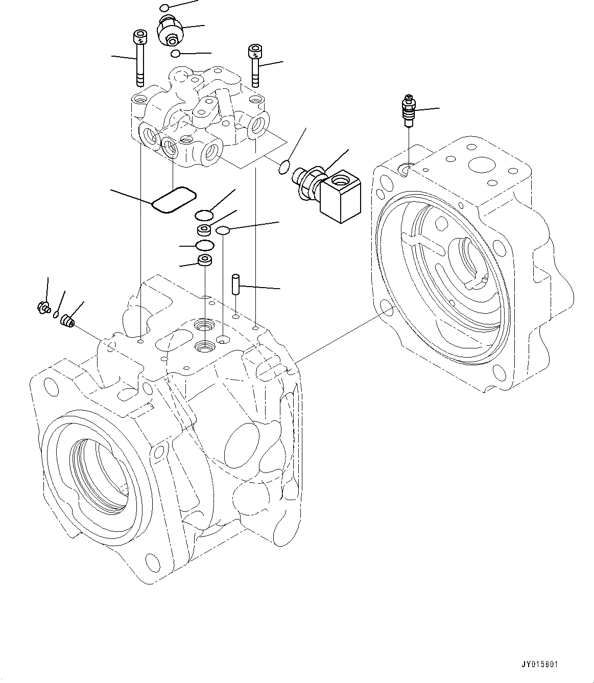Схема запчастей Komatsu WA500-6R - ГИДР. НАСОС., НАСОС РУЛЕВ. УПРАВЛ-Я (/) (№-) ГИДР. НАСОС., БЕЗ ТОРМОЗ. МАСЛ. СИСТЕМА ОХЛАЖДЕНИЯ