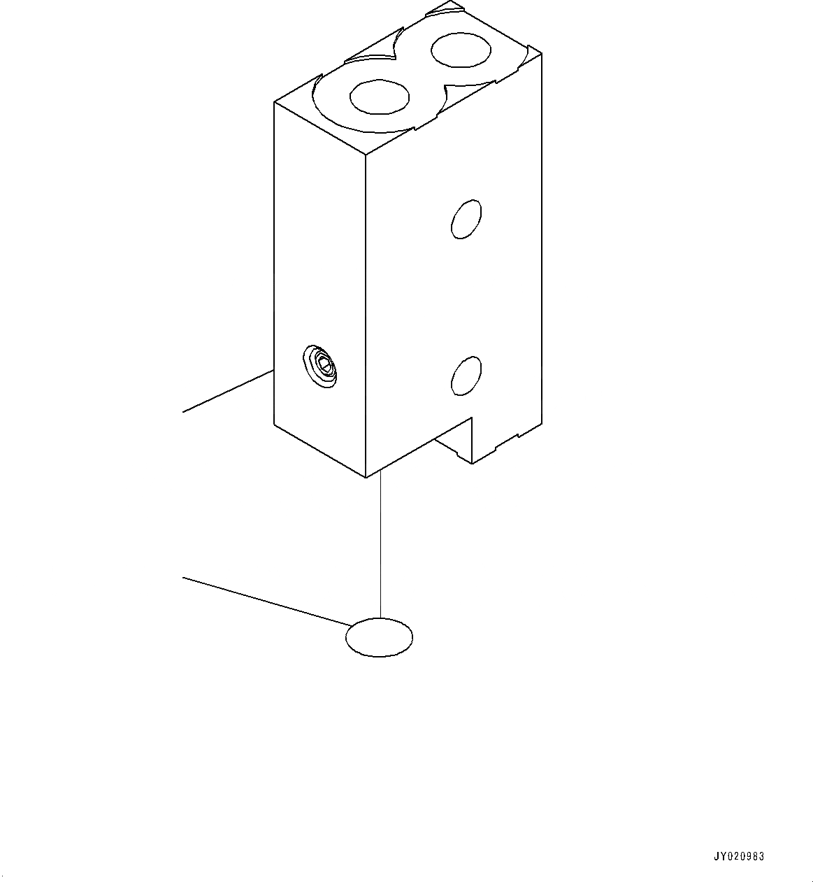 Схема запчастей Komatsu WA500-6R - ГИДРОЛИНИЯ, РАСПРЕДЕЛИТ. КЛАПАН (№-) ГИДРОЛИНИЯ, С 3-Х СЕКЦ. КОНТР. КЛАПАНОМ, ПОГРУЗ. METER