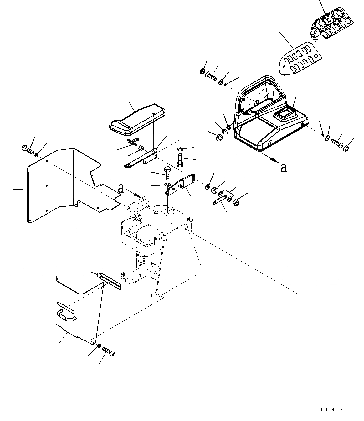 Схема запчастей Komatsu WA500-6R - УПРАВЛЕНИЕ ПОГРУЗКОЙ БЛОК, КРЫШКАAND ПОДЛОКОТНИК (№-) УПРАВЛЕНИЕ ПОГРУЗКОЙ БЛОК, С 3-Х СЕКЦ. КОНТР. КЛАПАНОМ, ГИДРОТРАНСФОРМАТОР, БЛОКИР.UP ТИП, PICTORIAL ТИП ПЛАСТИНА ПЕРЕКЛЮЧАТЕЛЬ ПАНЕЛЬ