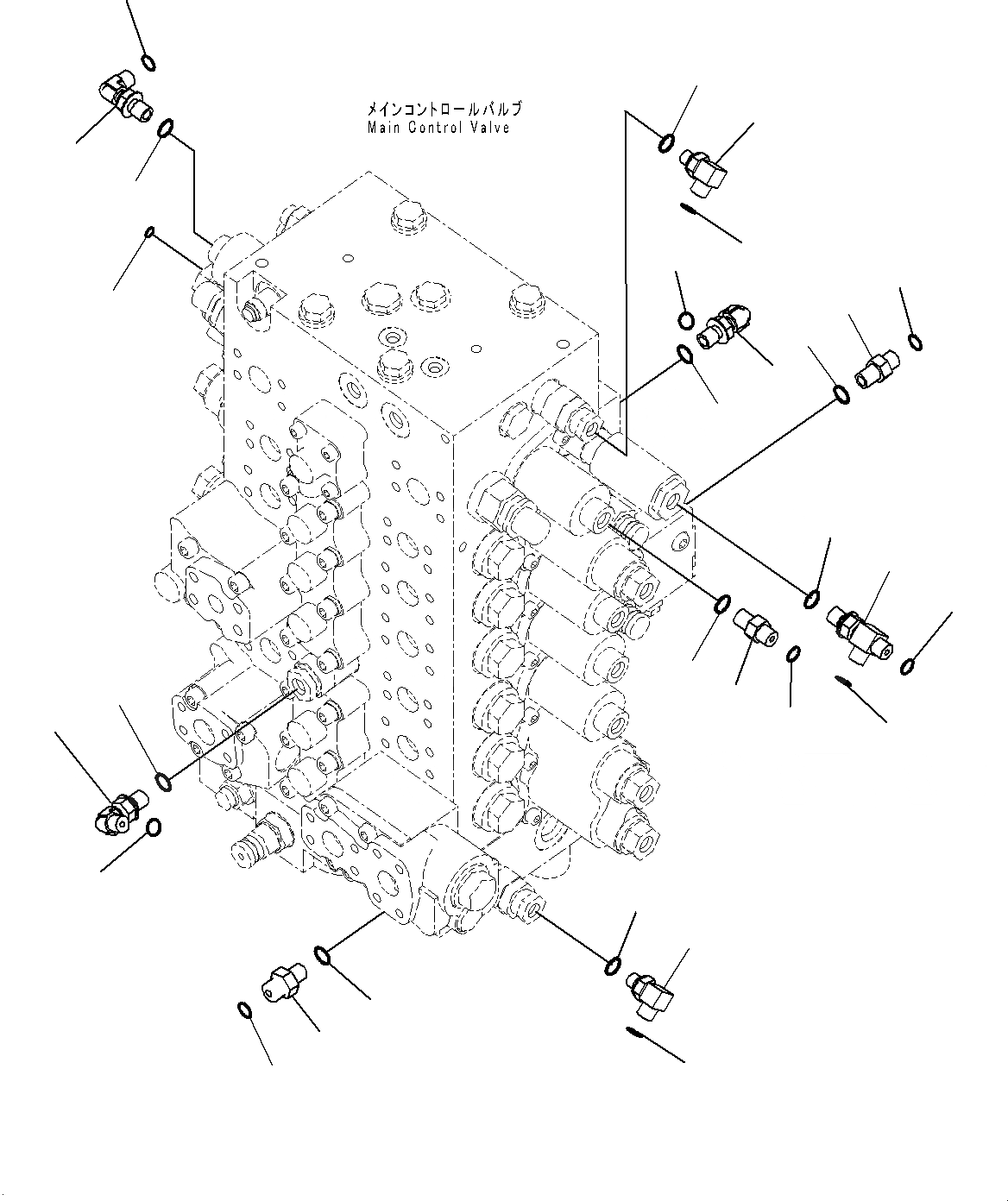 Схема запчастей Komatsu PC200-8 - УПРАВЛЯЮЩ. КЛАПАН, СОЕДИНИТЕЛЬН. ЧАСТИ (/) (№-) УПРАВЛЯЮЩ. КЛАПАН, -АКТУАТОР