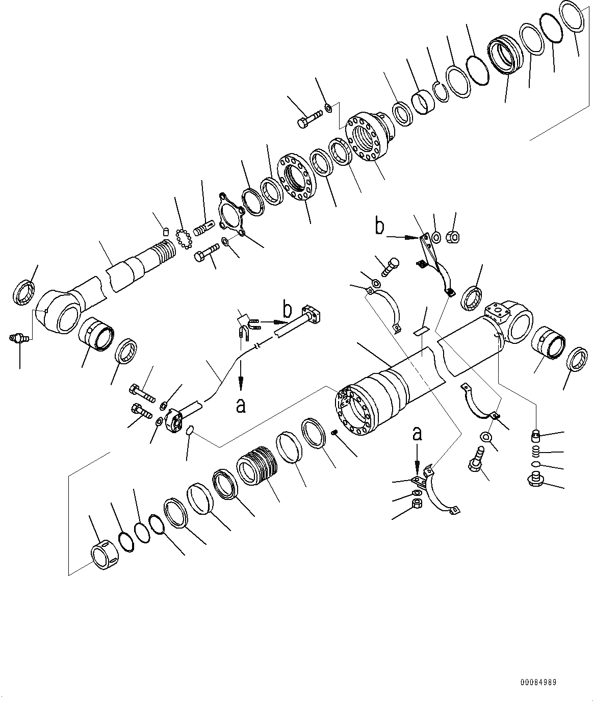 Схема запчастей Komatsu PC200-8 - ЦИЛИНДР РУКОЯТИ(№-) ЦИЛИНДР РУКОЯТИ, С WEBASTO ОБОГРЕВАТЕЛЬ.
