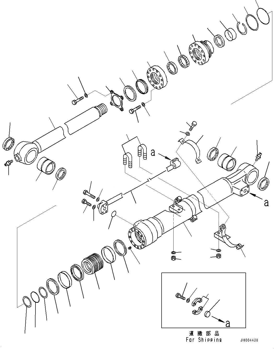 Схема запчастей Komatsu PC200-8 - РУКОЯТЬ, ЦИЛИНДР КОВША (№-) РУКОЯТЬ, ДЛЯ 9MM РУКОЯТЬ, УСИЛ. ТИП, ЧАС. СМАЗКА INTERVAL, ИНДОНЕЗИЯ