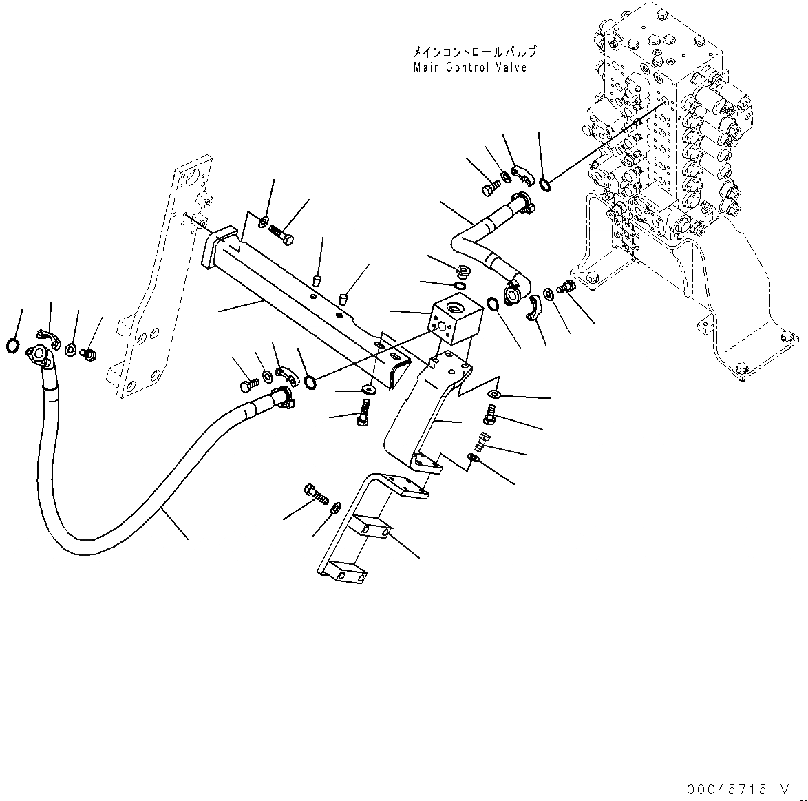 Схема запчастей Komatsu PC200LC-8 - АКТУАТОР ТРУБЫ, ОСНОВН. ТРУБЫ, ЛЕВ. (№-) АКТУАТОР ТРУБЫ, ДЛЯ БЫСТРОСЪЕМН. МЕХ-М