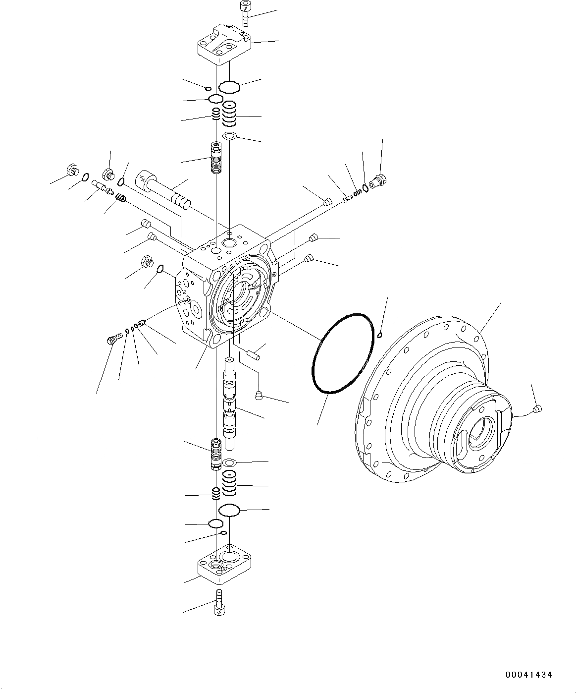 Схема запчастей Komatsu PC200LC-8 - МОТОР ХОДА И КОНЕЧНАЯ ПЕРЕДАЧА, МОТОР ХОДА (/) (№99-) МОТОР ХОДА И КОНЕЧНАЯ ПЕРЕДАЧА