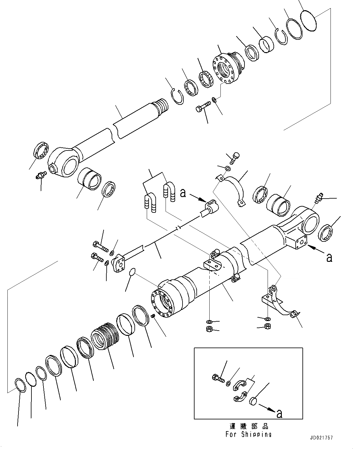Схема запчастей Komatsu PC200LC-8 - РУКОЯТЬ, ЦИЛИНДР КОВША (№-) РУКОЯТЬ, .9M, УСИЛ., ЧАС. СИСТ. СМАЗКИ ТИП, ДЛЯ СЕВ. АМЕРИКИ