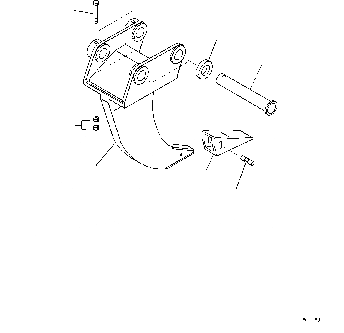 Схема запчастей Komatsu PC200LC-8 - РЫХЛИТЕЛЬ (№-) РЫХЛИТЕЛЬ, SHANK